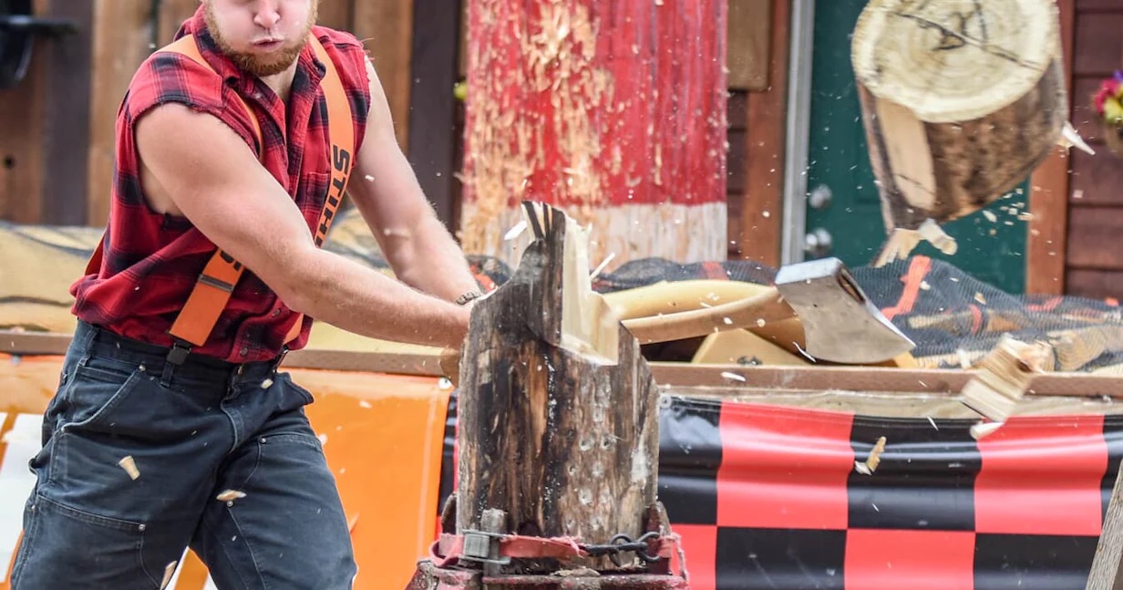 Lumberjack in Alaska